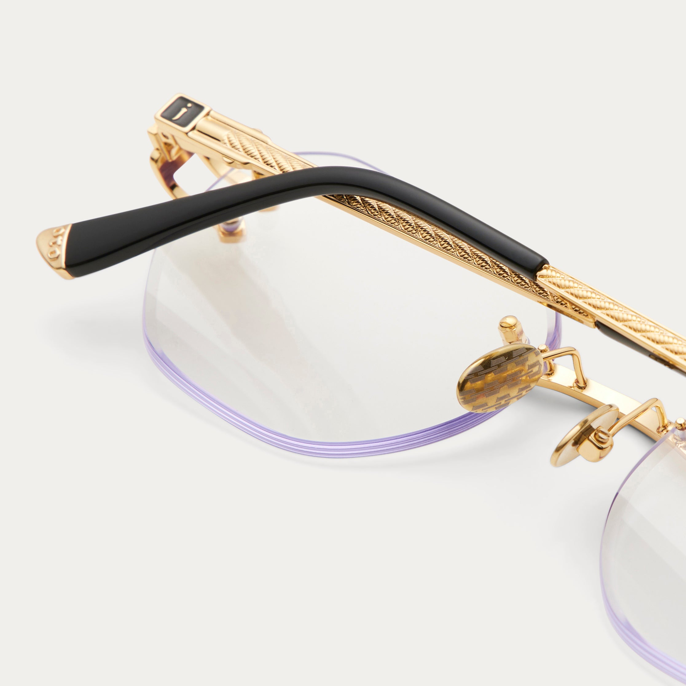 Clear sunglasses gold frame online